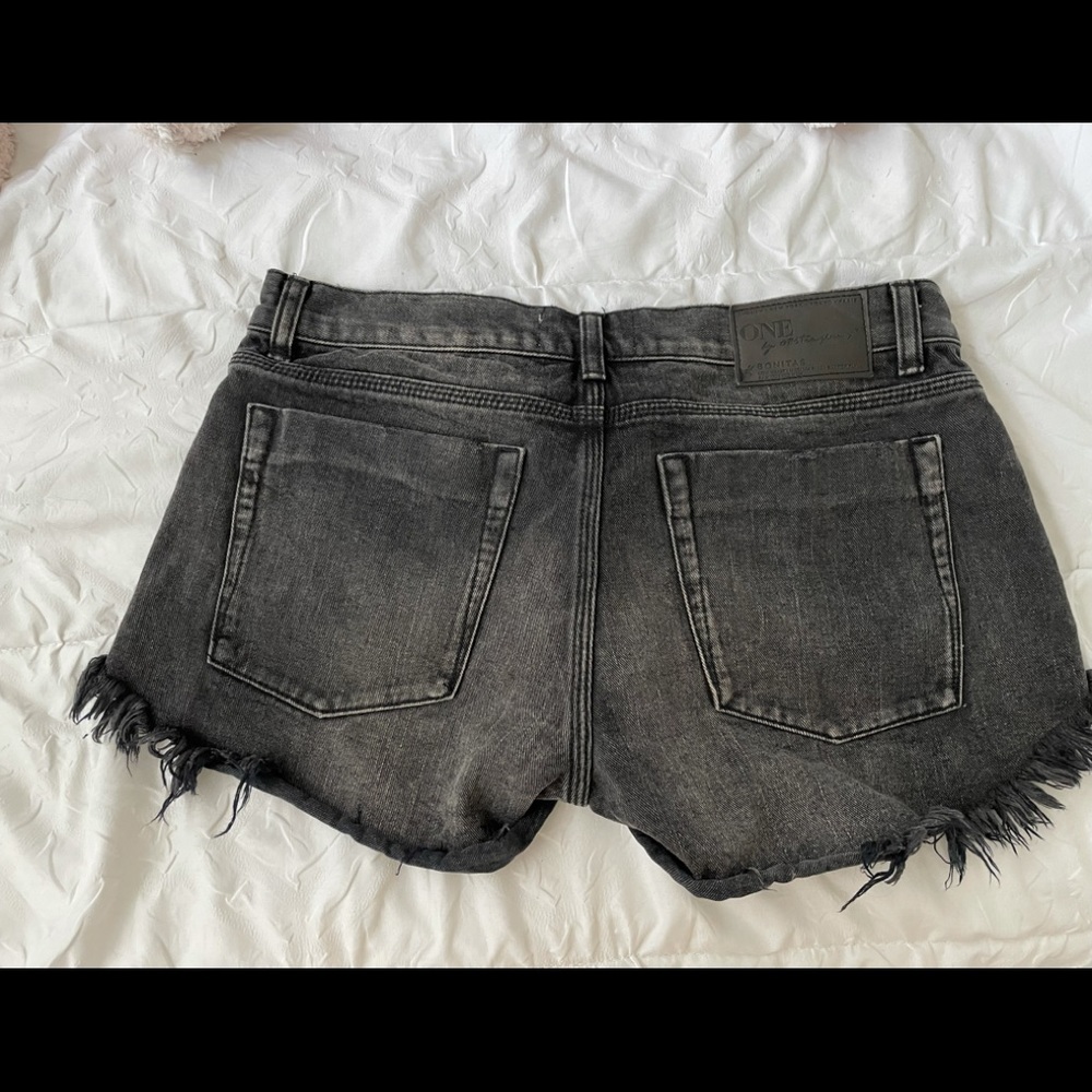 One Teaspoon low waist medium rise black short